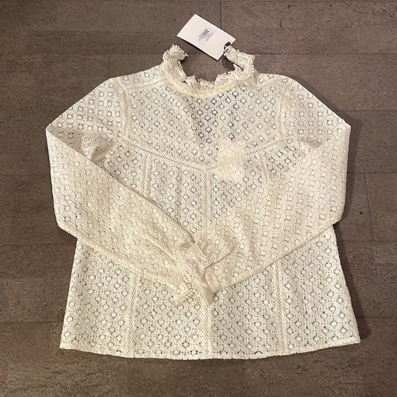 Sezane Tops - Sezane blouse Alyzee Ecru 36- gorgeous lace